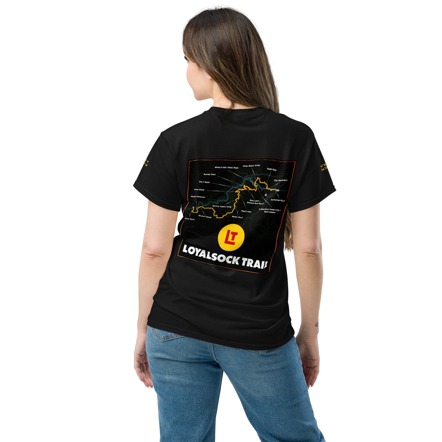 Loyalsock Trail - Deluxe Map - Unisex Classic Tee